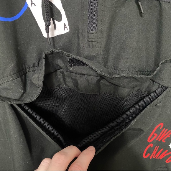 Rue 21 No Luck Forever Young Graphic Hoodie Anorak Windbreaker Jacket Mens Small - Picture 11 of 17